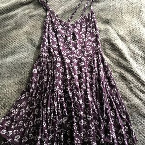 Purple and White flower dress